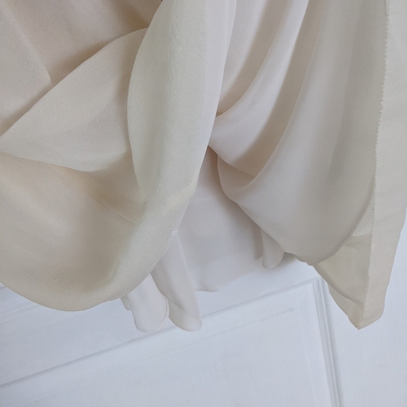 ARITZIA wilfred aparte birch silk dress beige XS NEW @x - Picture 7 of 11